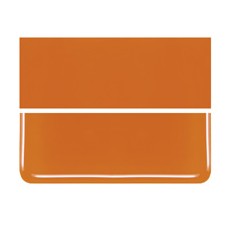 Bullseye Orange - Opalescent - 3mm - Fusible Glass Sheets