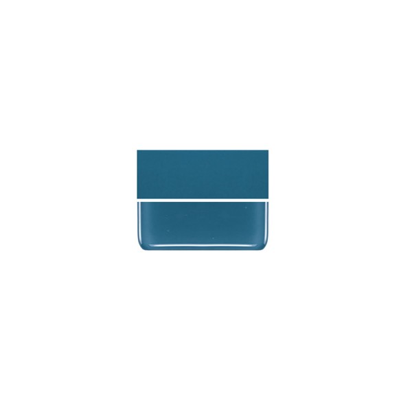 Bullseye Steel Blue - Opalescent - 3mm - Fusible Glass Sheets