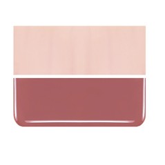 Bullseye Salmon Pink - Opalescent - 3mm - Fusible Glass Sheets