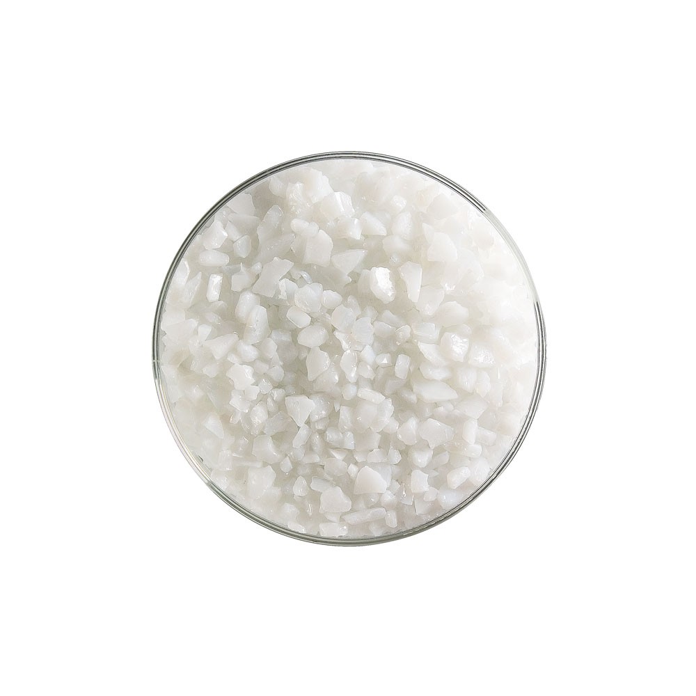 Bullseye Frit - White - Coarse - 450g - Opalescent
