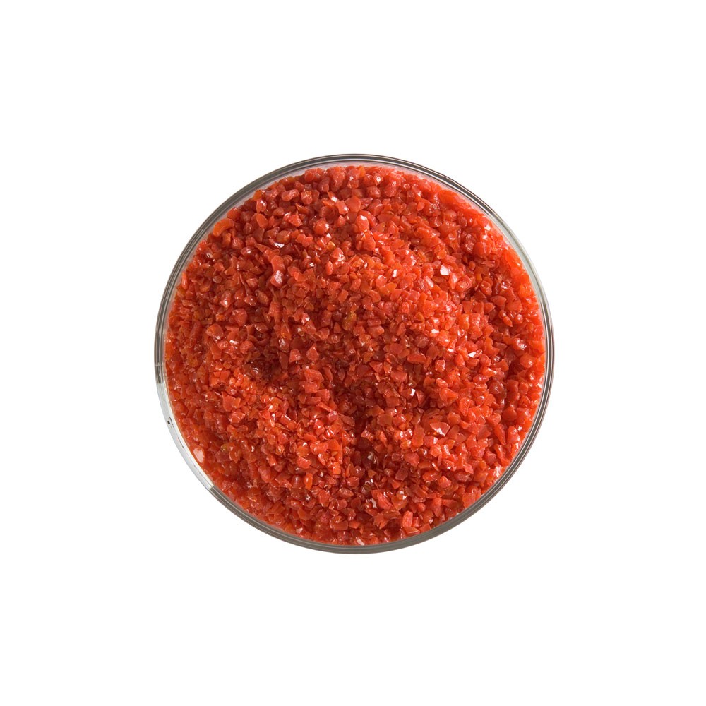 Bullseye Frit - Red Opal - Medium - 450g - Opalescent