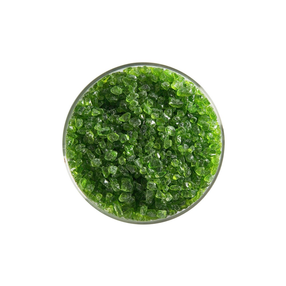Bullseye Frit - Spring Green - Coarse - 450g - Transparent