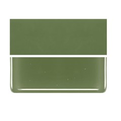 Bullseye Olive Green - Opalescent - 3mm - Fusible Glass Sheets