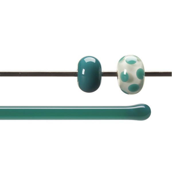 Bullseye Rods - Teal Green - 4-6mm - Opalescent