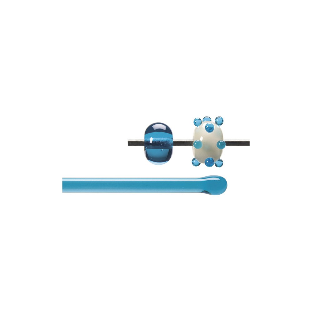 Bullseye Rods - Turquoise Blue - 4-6mm - Transparent