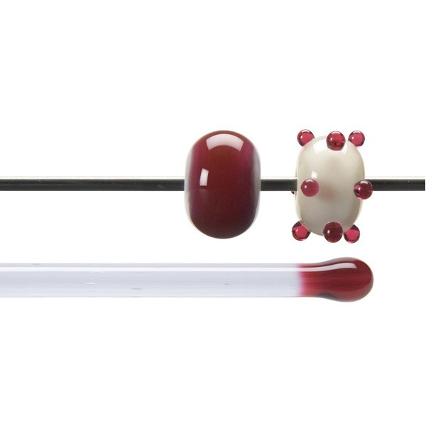 Bullseye Rods - Cranberry Pink - 4-6mm - Transparent