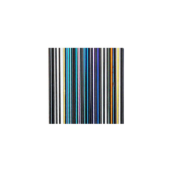 Dichroic - Stringer Black - 1mm - 50pcs - Assorted