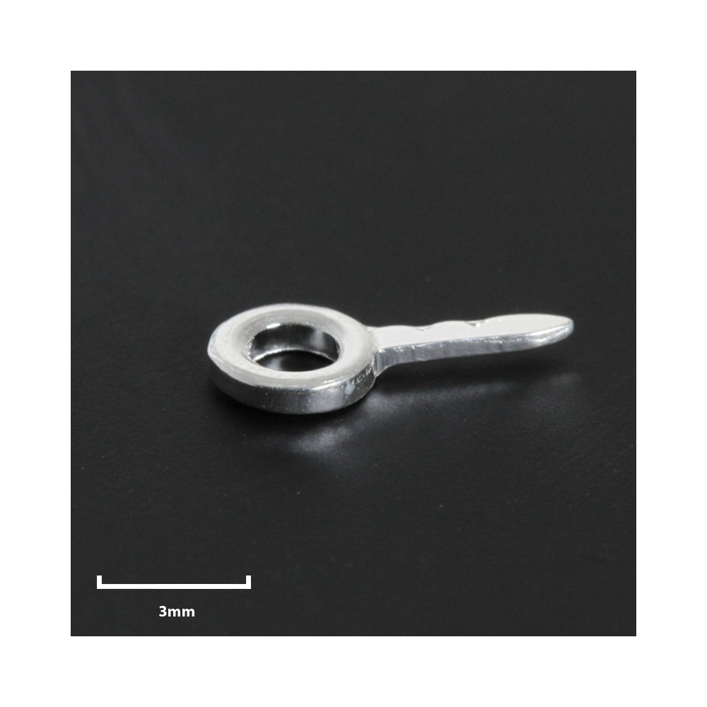 Screw Eye - Silver 999 - 3mm - 10pcs