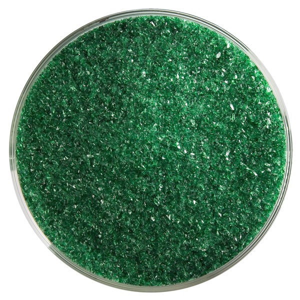 Bullseye Frit - Kelly Green - Fine - 450g - Transparent
