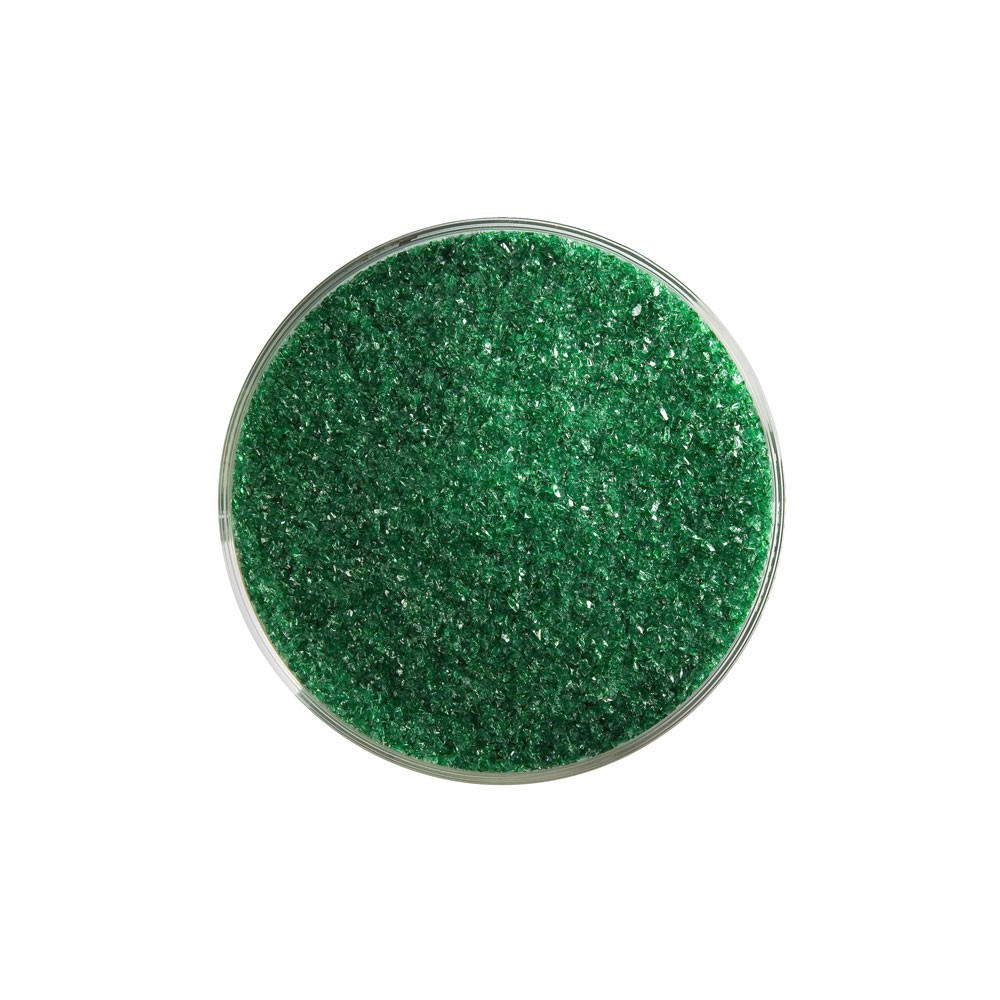 Bullseye Frit - Kelly Green - Fine - 450g - Transparent
