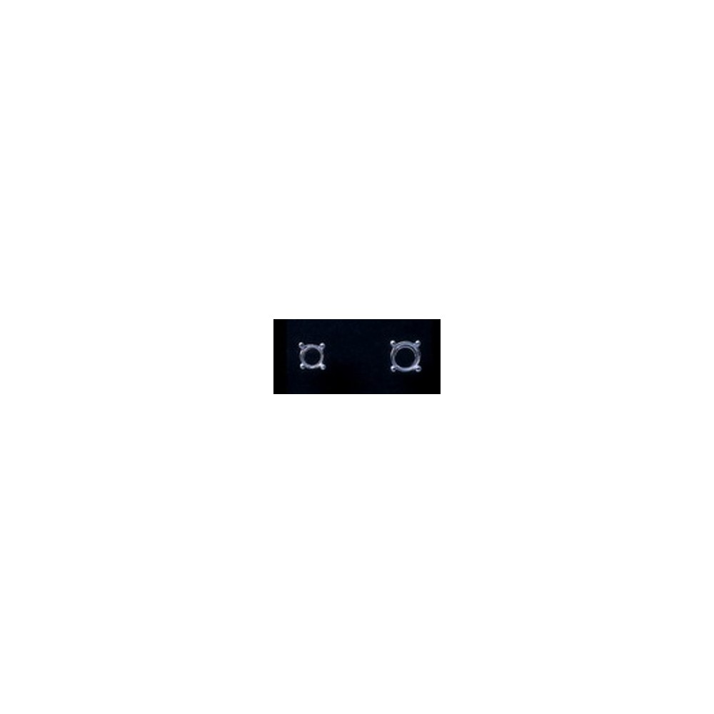 Round Bezel - Finesilver 980 - 3mm - 5pcs