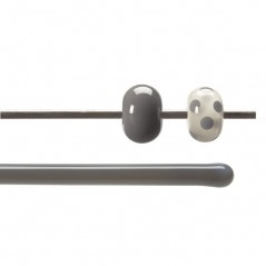 Bullseye Rods - Deco Gray - 4-6mm - Opalescent
