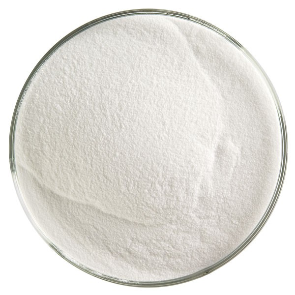 Bullseye Frit - Translucent White - Powder - 450g - Opalescent