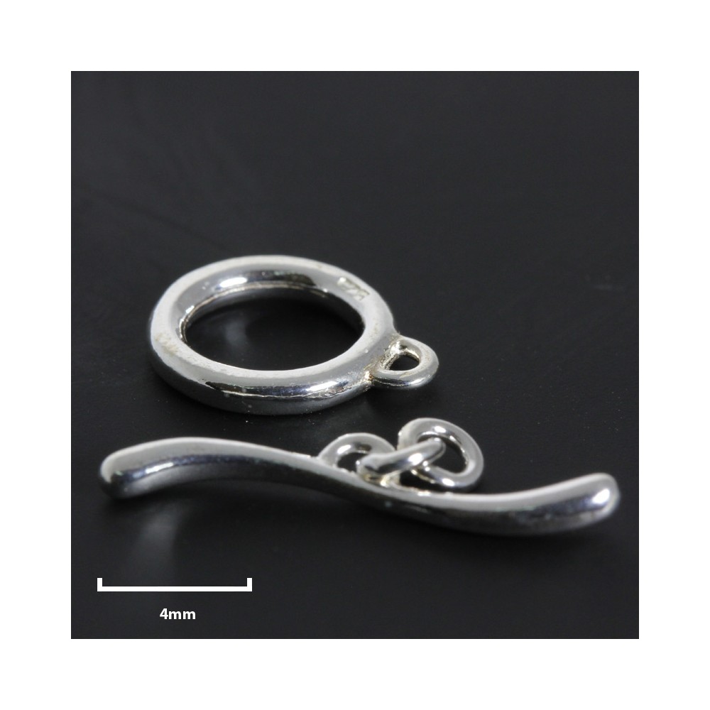 Toggle Clasp - Silver 925 - 3pcs