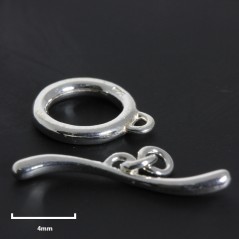 Toggle Clasp - Silver 925 - 3pcs