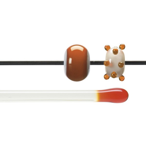 Bullseye Rods - Orange - 4-6mm - Transparent
