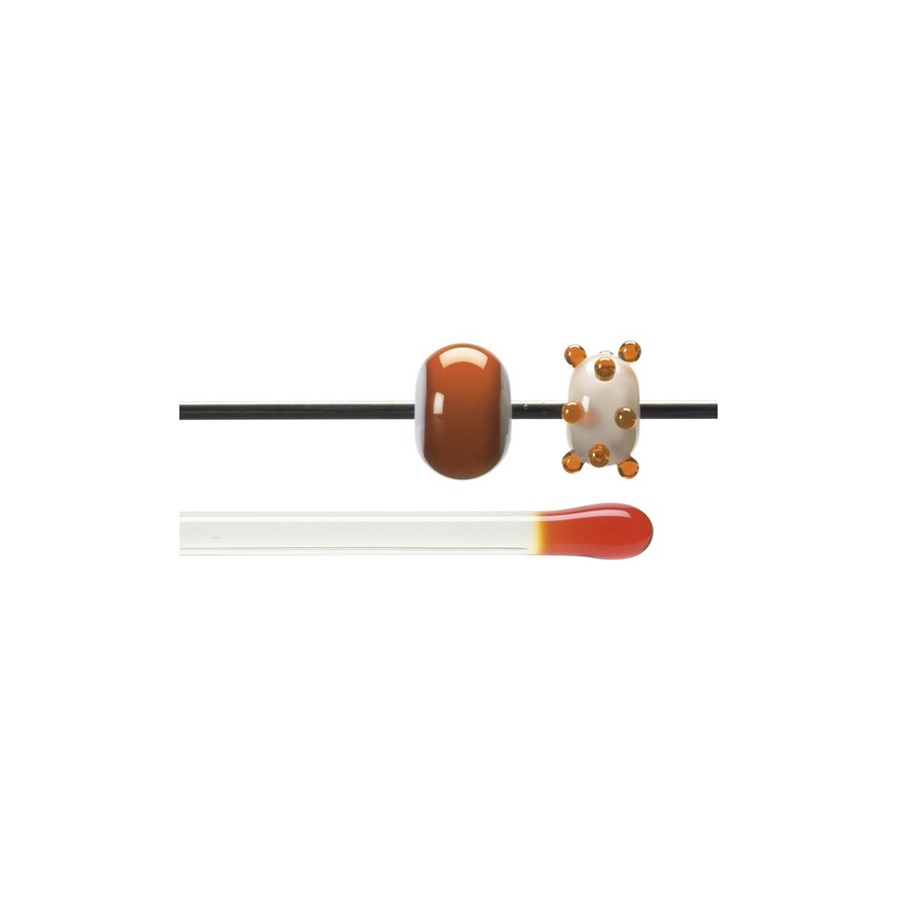 Bullseye Rods - Orange - 4-6mm - Transparent