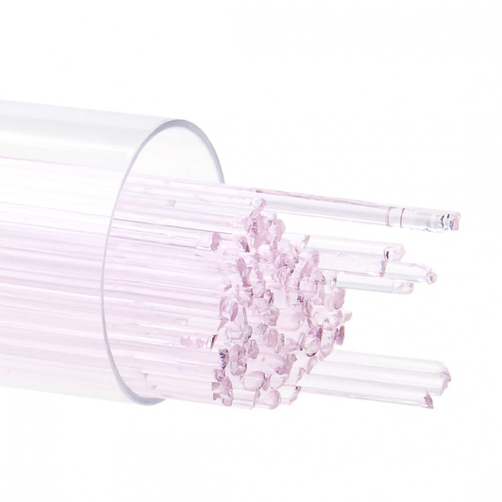 Bullseye Stringer - Erbium Pink Tint - 1mm - 180g - Transparent