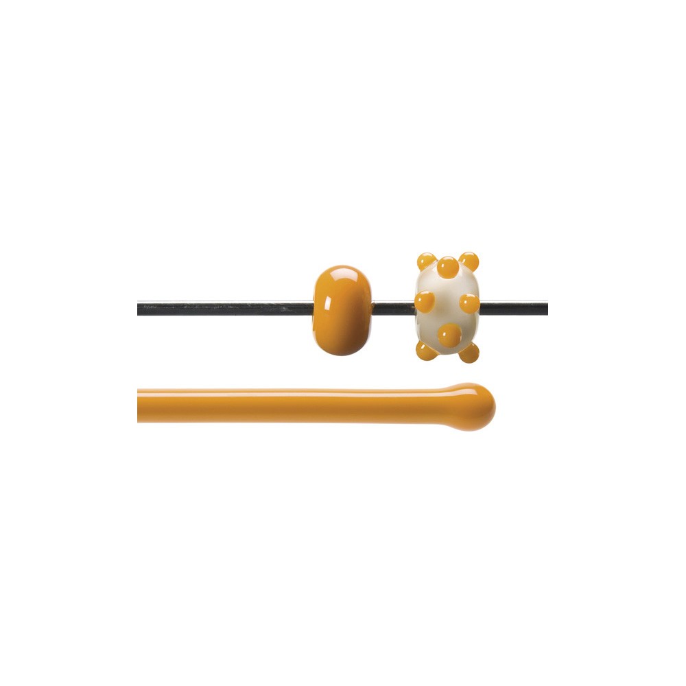 Bullseye Rods - Pumpkin Orange - 4-6mm - Opalescent