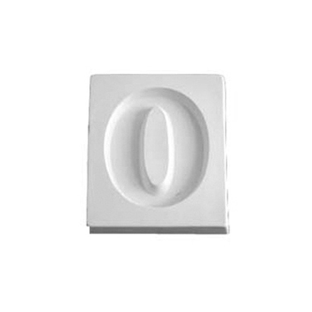 Number 0 - 12.2x10.3x1.9cm - Opening: 9.5x7.5cm - Fusing Mould