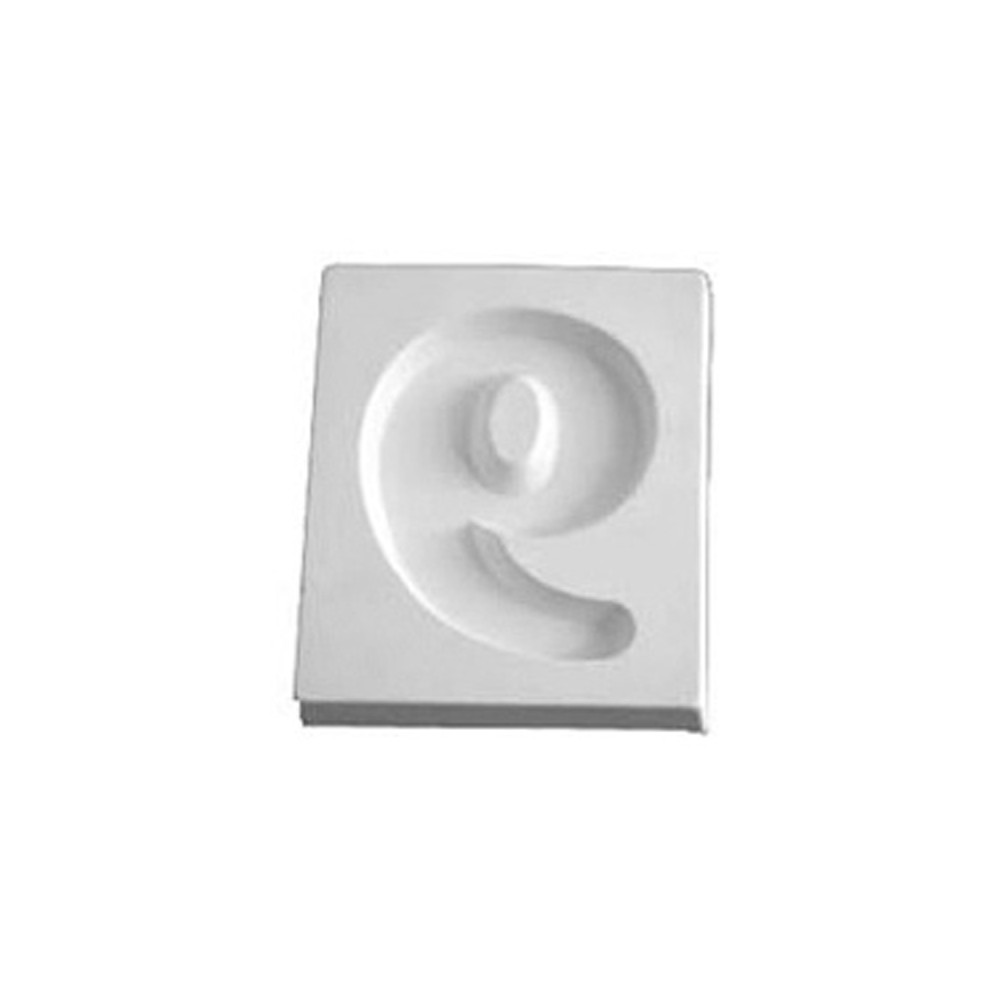 Number 9 - 12.3x10.3x1.9cm - Opening: 9.6x7.5cm - Fusing Mould
