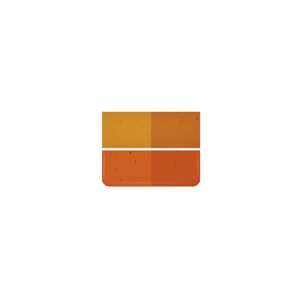 Bullseye Carnelian - Transparent - 2mm - Thin Rolled - Fusible Glass Sheets