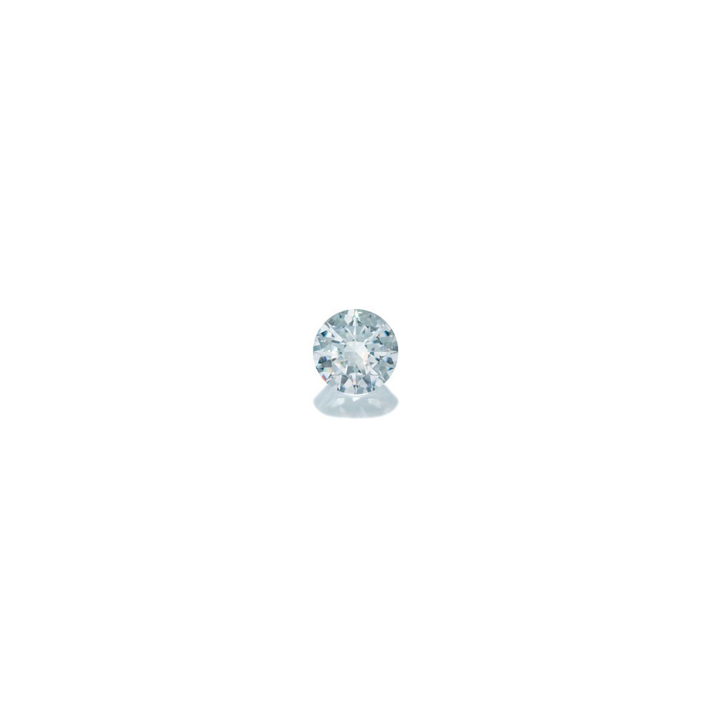 Cubic Zirconia - White - Round - 6mm - 5pcs