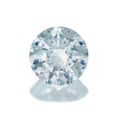 Cubic Zirconia - White - Round - 6mm - 5pcs