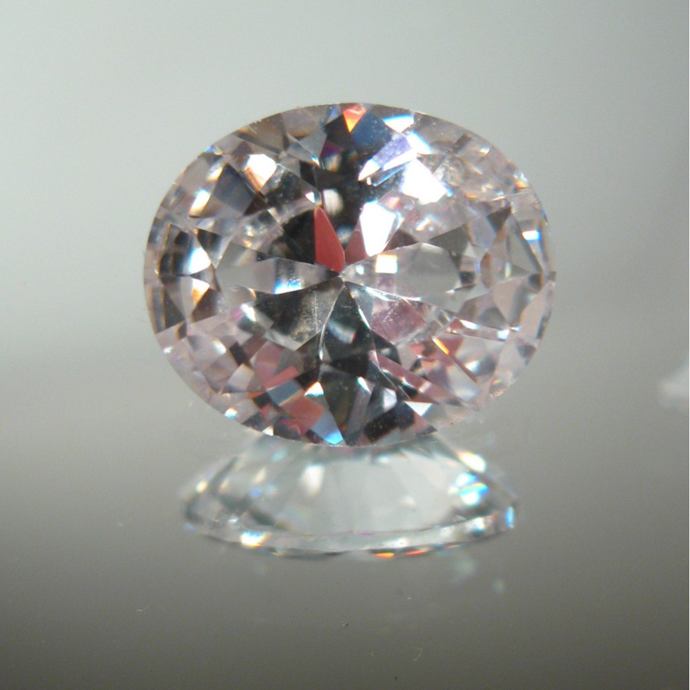 Cubic Zirconia - White Oval - 6x4mm - 5pcs