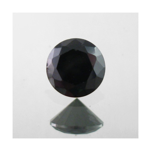 Cubic Zirconia - Black - Round - 3mm - 10pcs
