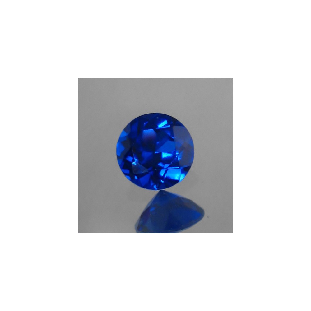 Lab Spinel - Sapphire - Round - 4mm - 5pcs
