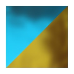 Dichroic - Light Blue/Gold - For Float - 1.5mm