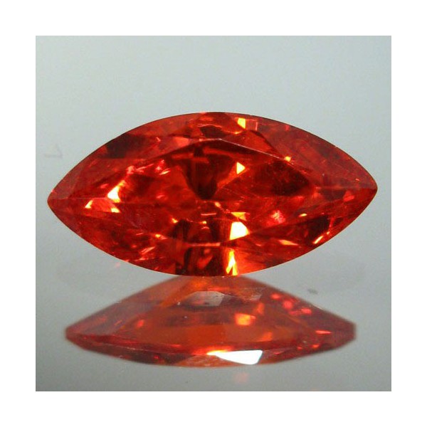 Cubic Zirconia - Orange - Marquise - 8x4mm - 5pcs
