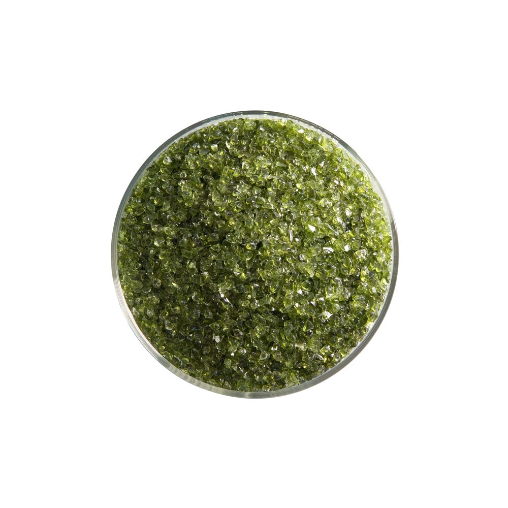 Bullseye Frit - Pine Green - Medium - 450g - Transparent