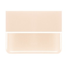 Bullseye Light Peach Cream - Opalescent - 2mm - Thin Rolled - Fusible Glass Sheets