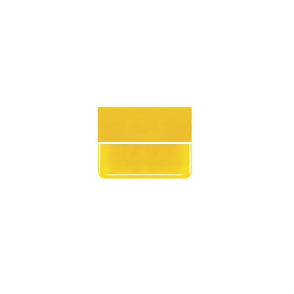 Bullseye Sunflower Yellow - Opalescent - 2mm - Thin Rolled - Fusible Glass Sheets