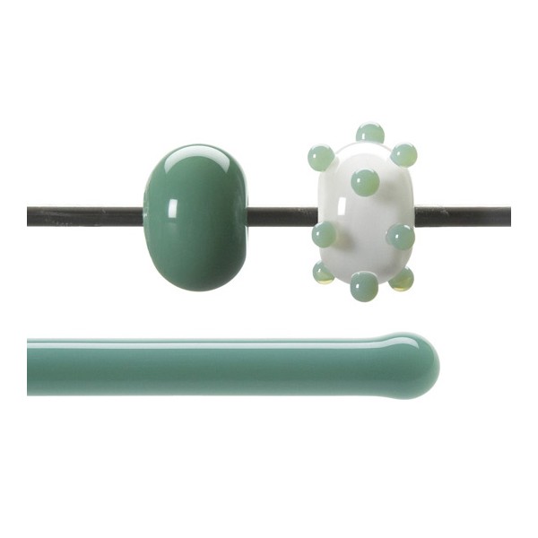 Bullseye Rods - Mineral Green - 4-6mm - Opalescent