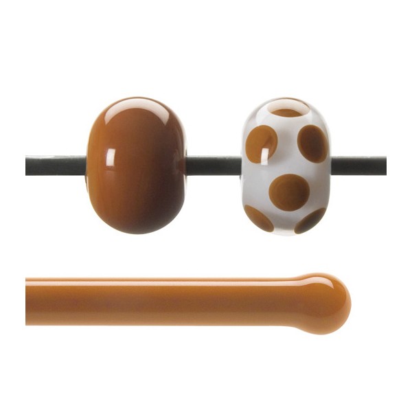 Bullseye Rods - Burnt Orange - 4-6mm - Opalescent