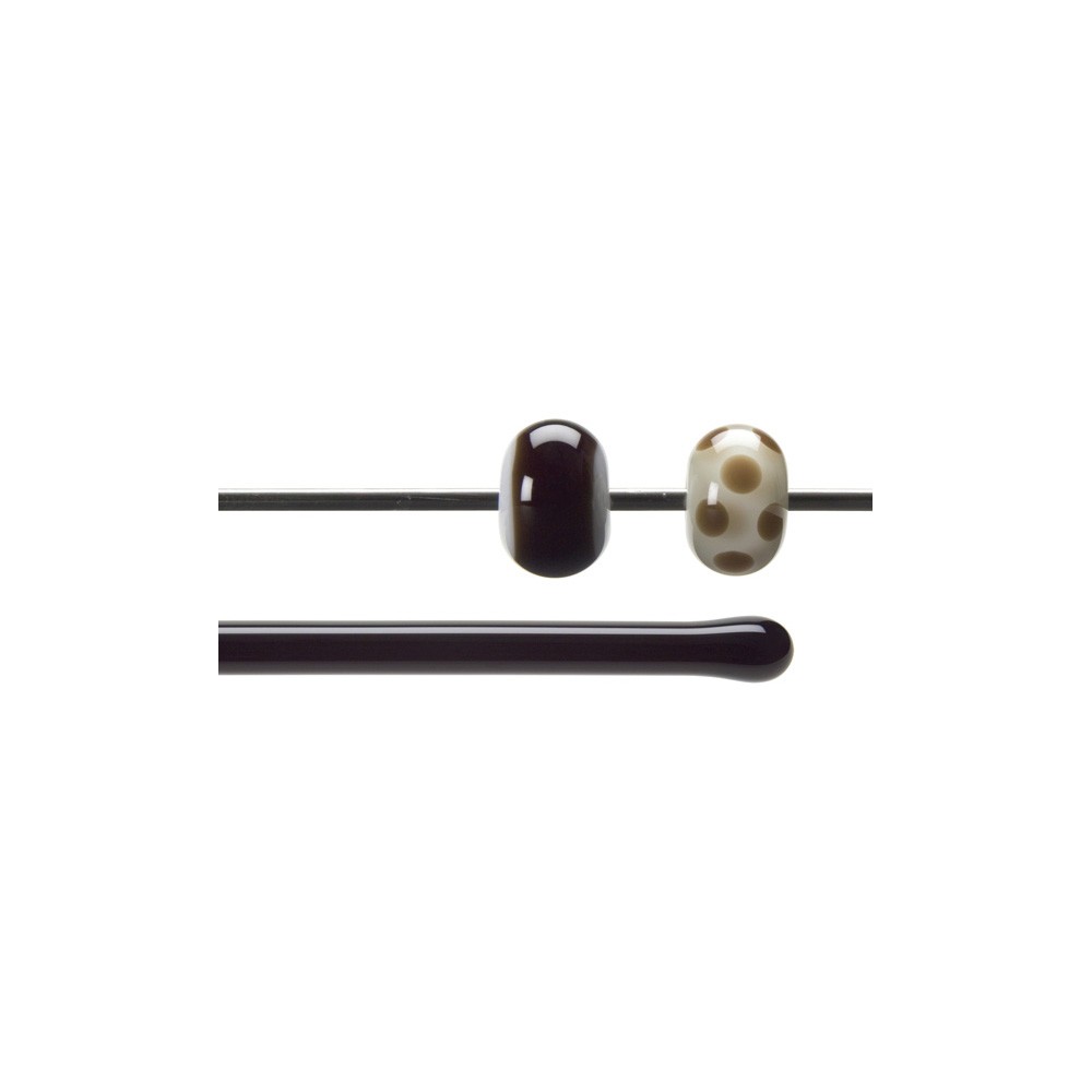 Bullseye Rods - Dark Rose Brown - 4-6mm - Transparent
