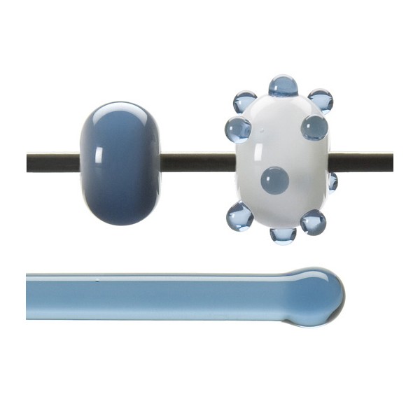 Bullseye Rods - Pale Steel Blue - 4-6mm - Transparent