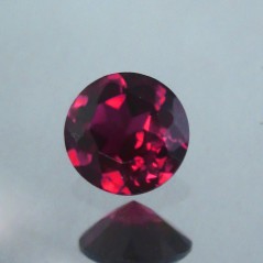 Cubic Zirconia - Garnet - Round - 4mm - 5pcs