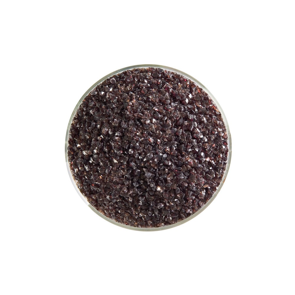 Bullseye Frit - Dark Rose Brown - Medium - 450g - Transparent