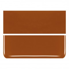 Bullseye Burnt Orange - Opalescent - 2mm - Thin Rolled - Fusible Glass Sheets