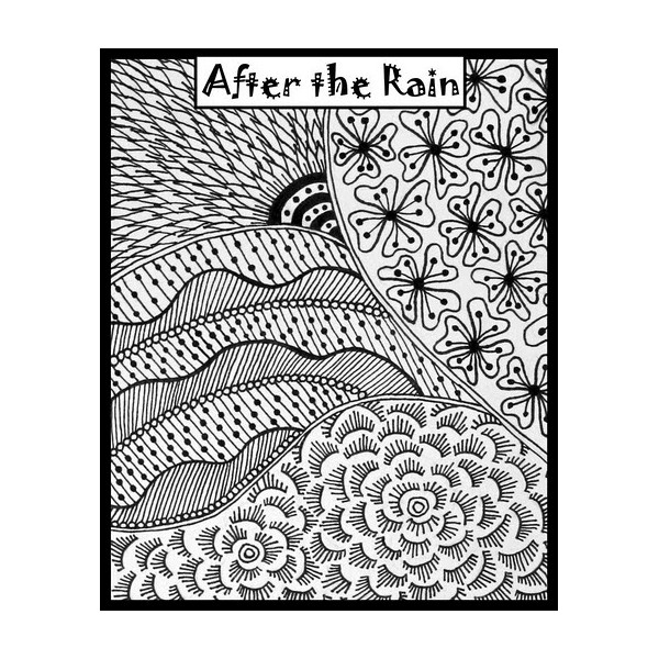 Rubber Stamp Mat - After the Rain - 10x12.5cm