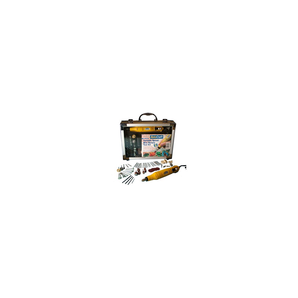 RotaCraft RC18 - Rotary Tool Kit - 12V - Variable Speed