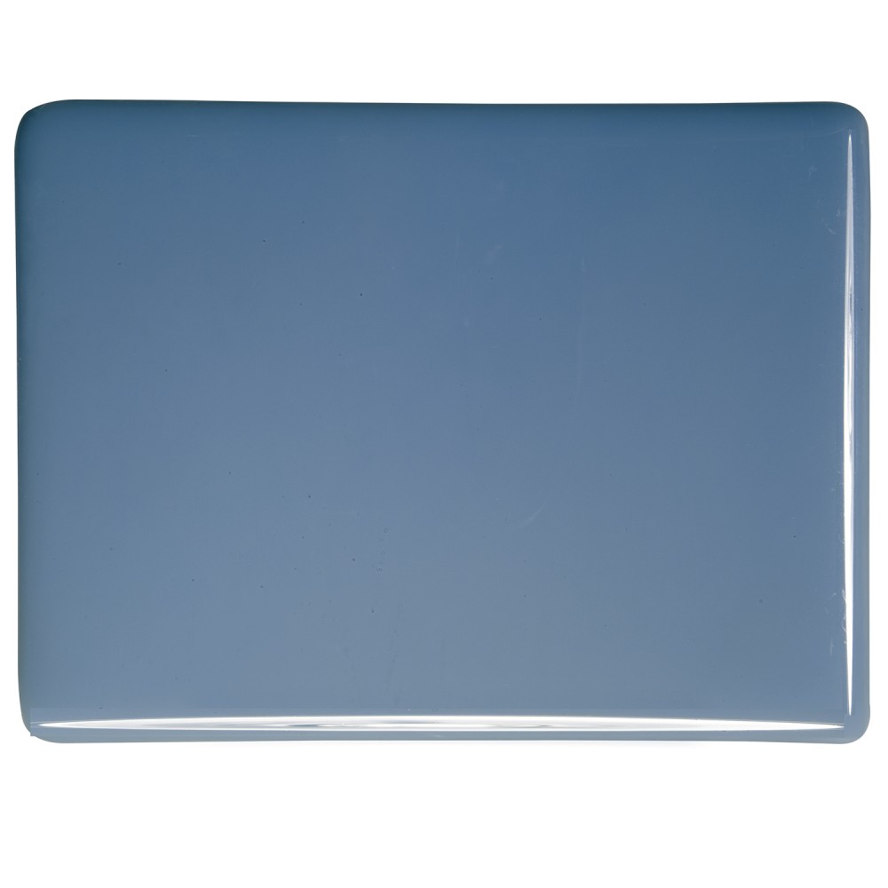 Bullseye Dusty Blue - Opalescent - 3mm - Fusible Glass Sheets