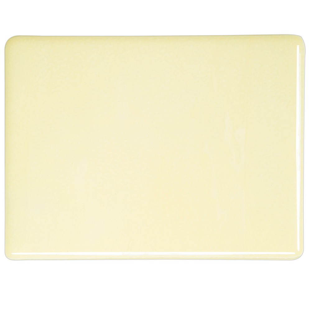 Bullseye Cream - Opalescent - 3mm - Fusible Glass Sheets
