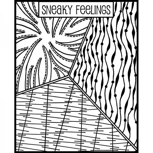 Rubber Stamp Mat - Sneaky Feelings - 10x12.5cm