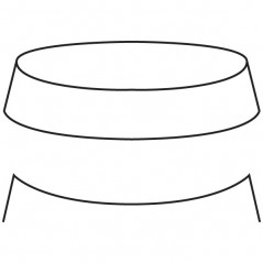 Round Slumper - 19.1x2.5cm - Fusing Mould