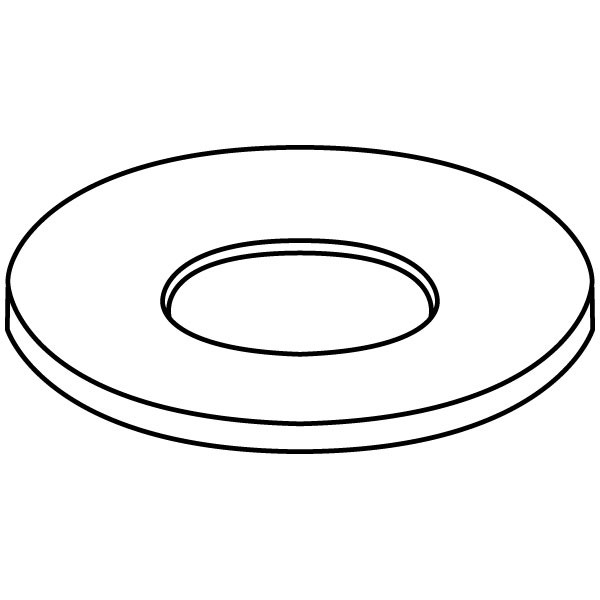 Drop Out Ring - 22.7x1.1cm - Opening: 12.4cm - Fusing Mould